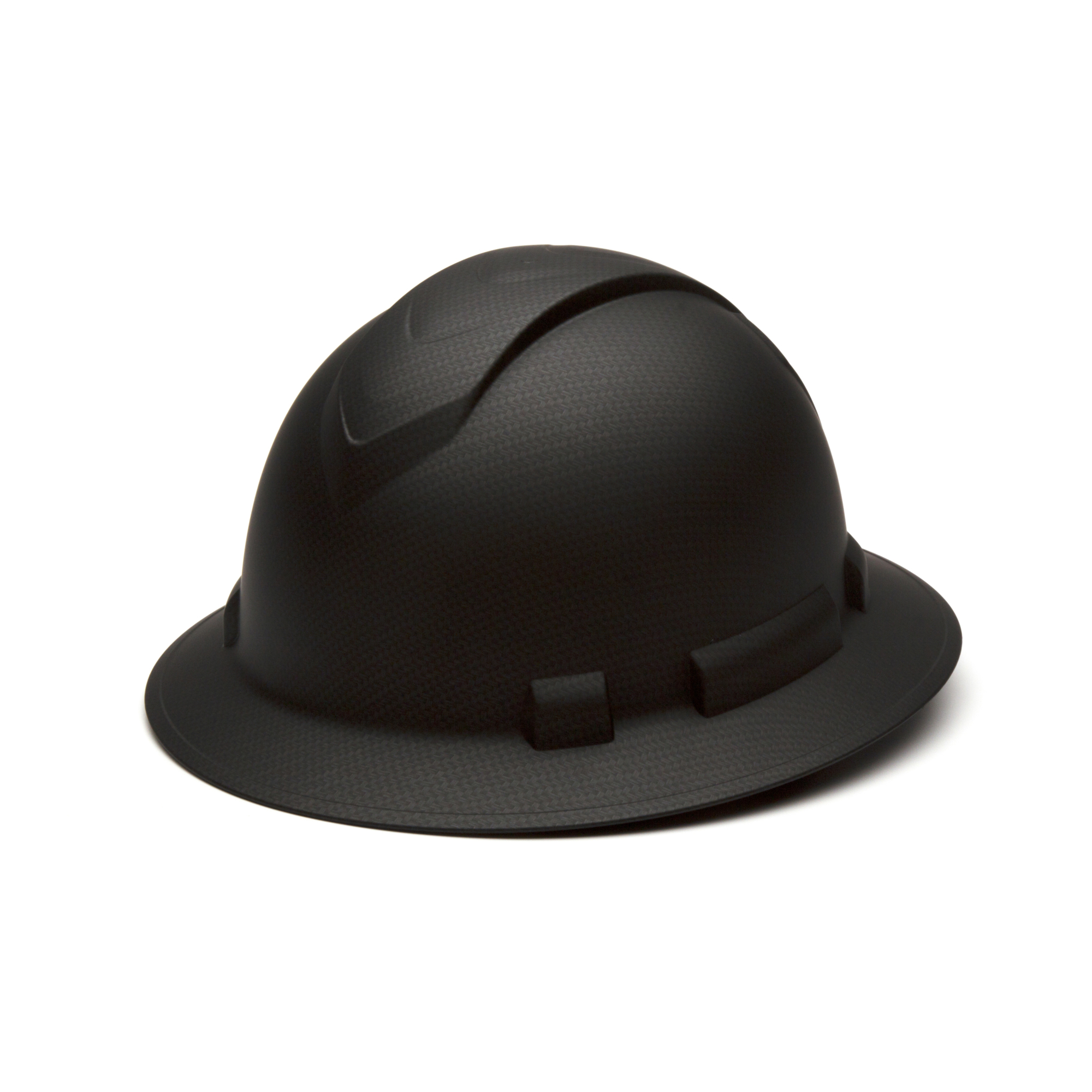 Pyramex Ridgeline Full-Brim Hard Hat with 4-Point Ratchet Suspension,  Graphite, One Size Fits All, Model# HP54117